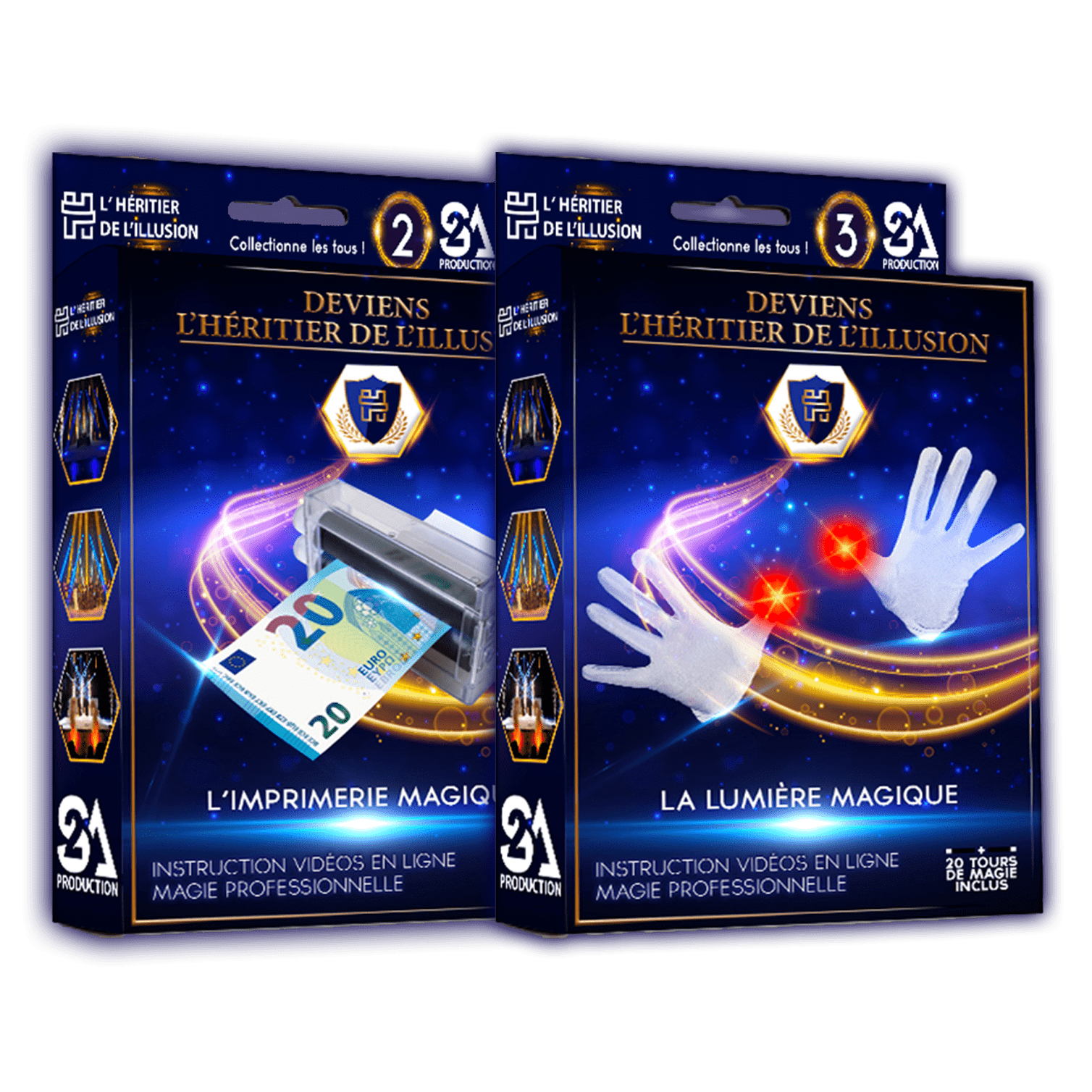 Pack 2 boites de magie “Deviens l'Héritier de l'Illusion”