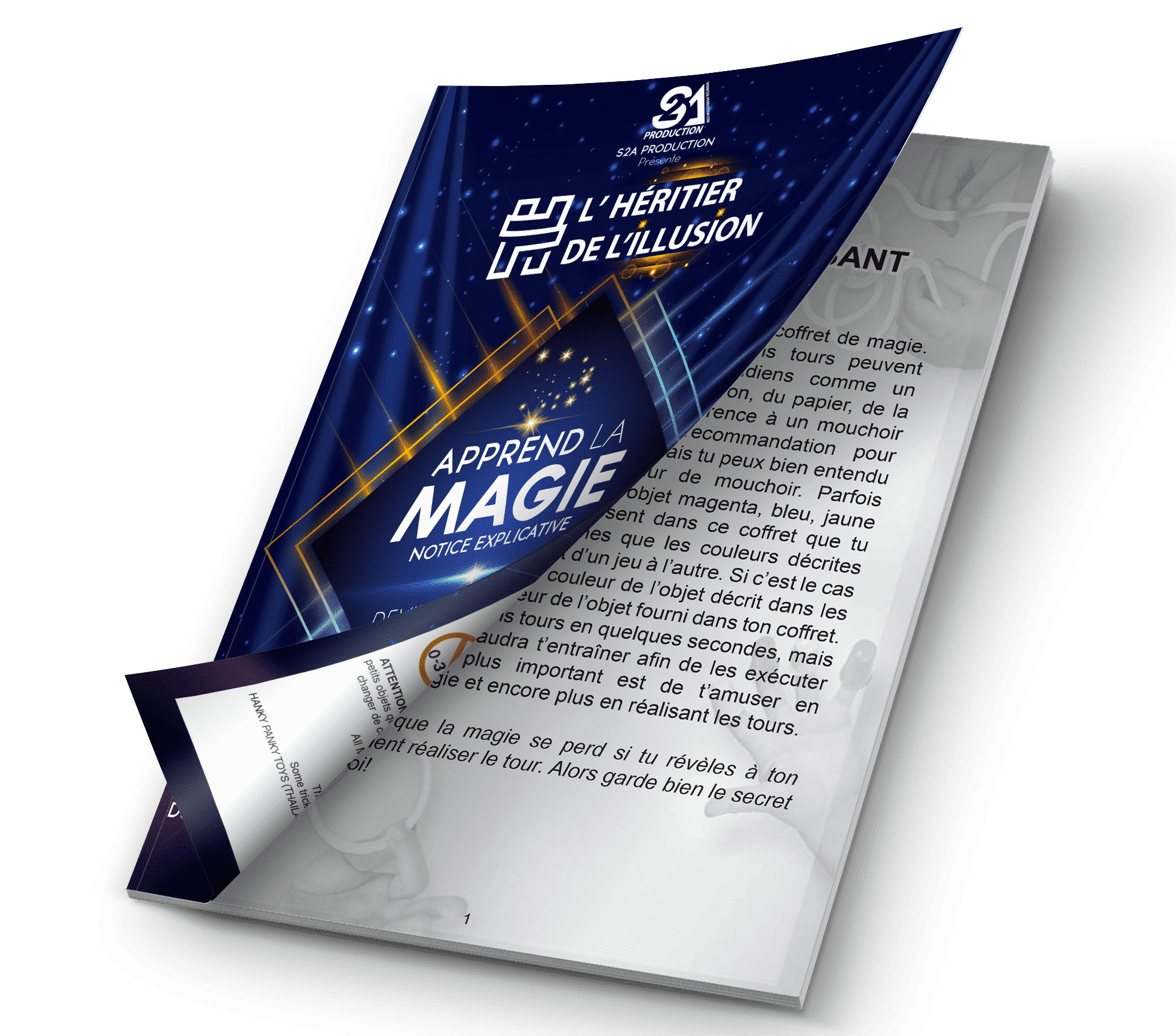 Boîte de magie « Deviens l’Heritier de l’Illusion » Nº3 La lumière magique